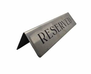 Фото Табличка резерв (металева) 200x100 мм